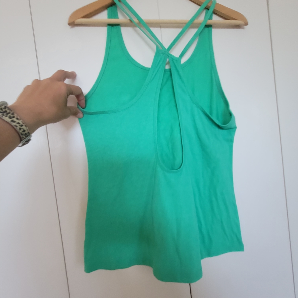 Constantly Varied Gear Green Tank Top Open Back with Bold Text Large. - Picture 5 of 6